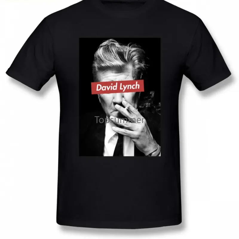 David Lynch Twin Peaks Men T Shirt Popular Cheap Oversize Cotton Crewneck Short Sleeve Custom Clothes