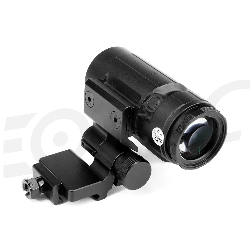 2024 New JULIET5 5X 5x24mm Magnifier W/ QR Mount Work With Reflex Optics Red Dot Sight Rifle scope For Airsoft Hunting