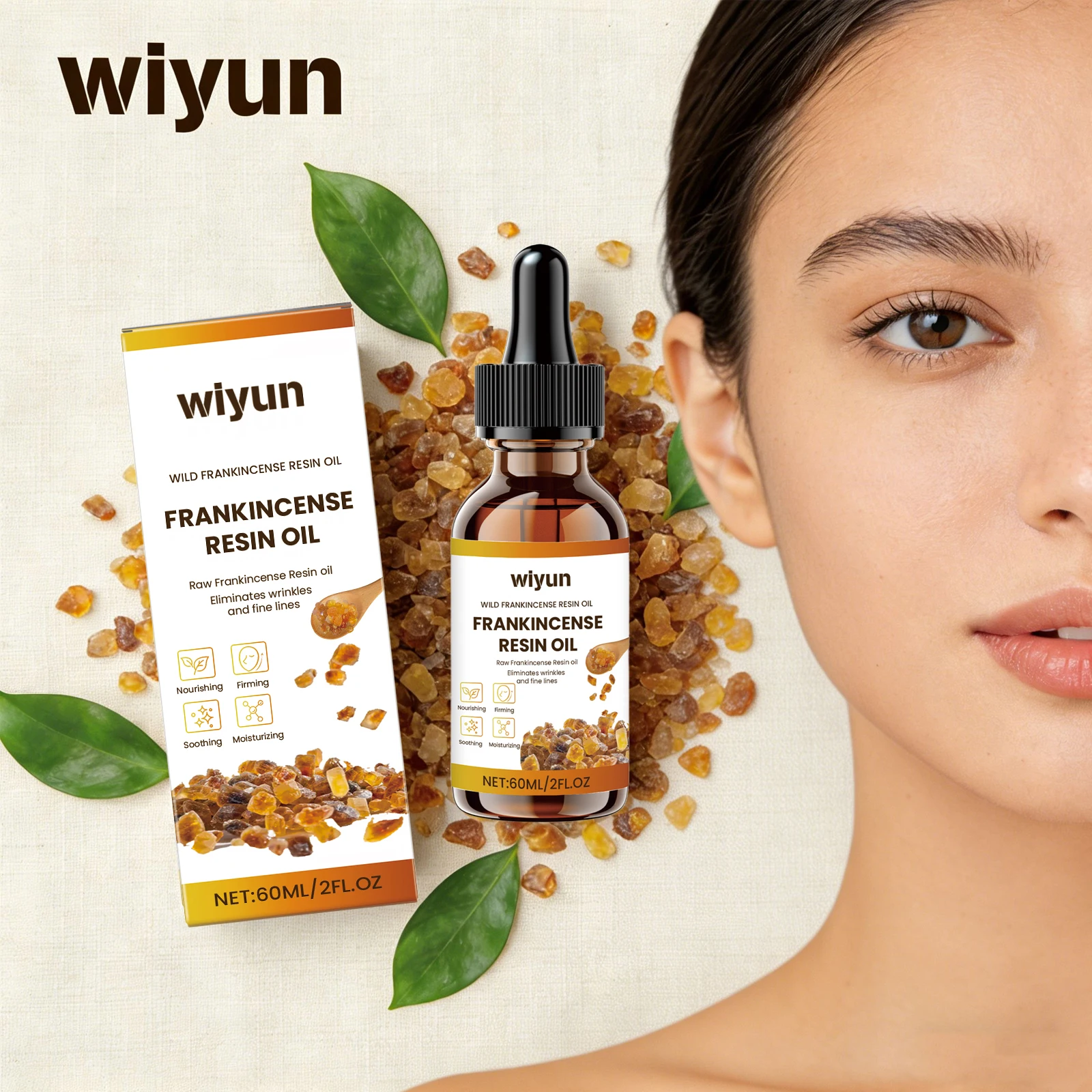 Frankincense Resin Oil Fade Fine Lines Skin Lifting Firming Serum Improve Dryness Smoothing Nourishing Relieves Face Skincare