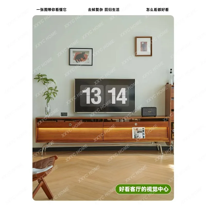 YDZWooden Cabinet TV Stands Entertainment Center Storage Supports TV Stands Living Room Luxury Home Furniture