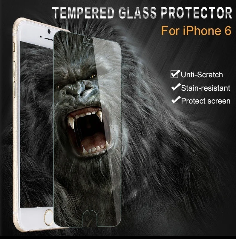 Explosion-proof And Scrath-proof Tempered Glass Protective Film For iPhone 4 4s 5 5s 5c 6 6s