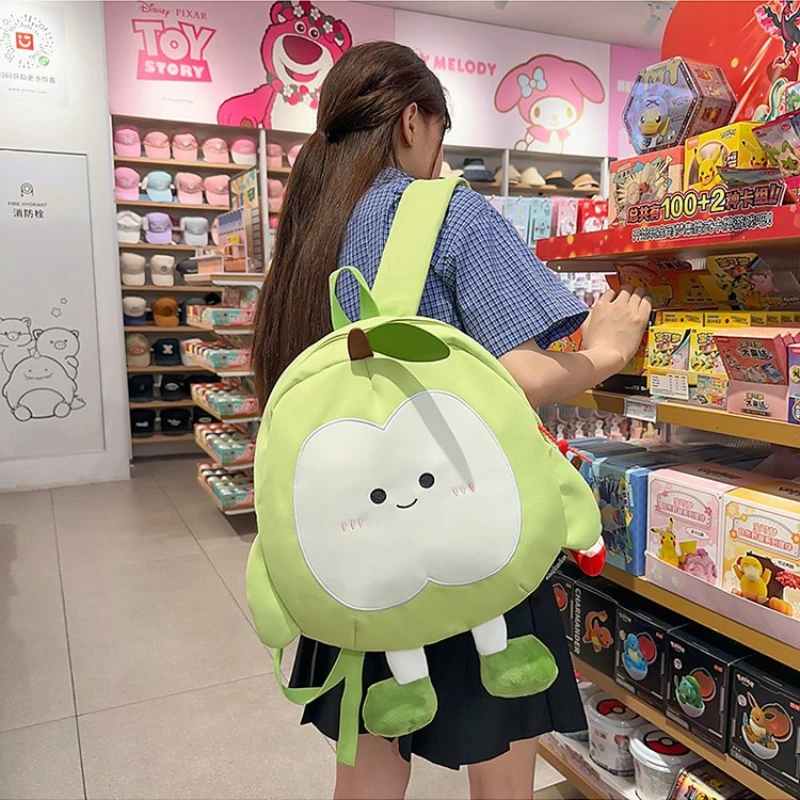 New arrivalcute apple backpack cartoon large capacity student school bag travel casualwork clothing lightweight backpack