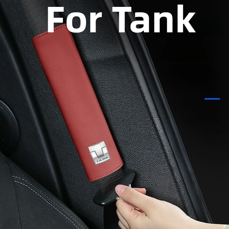 

For TANK Accessories Car Seat Belt Shoulder Pad Moisture-Wicking Abrasion-Resistant Shock-Absorbing Pressure-Relieving Durable