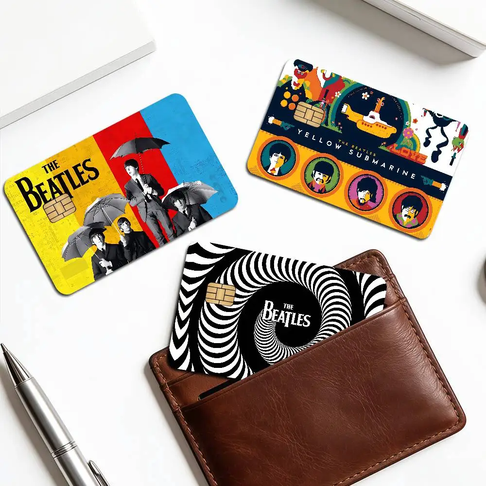 T-The-B-Beatles Rock Band Anime Front Cover Film Sticker Skin for Credit Debit Card Small Large Chip