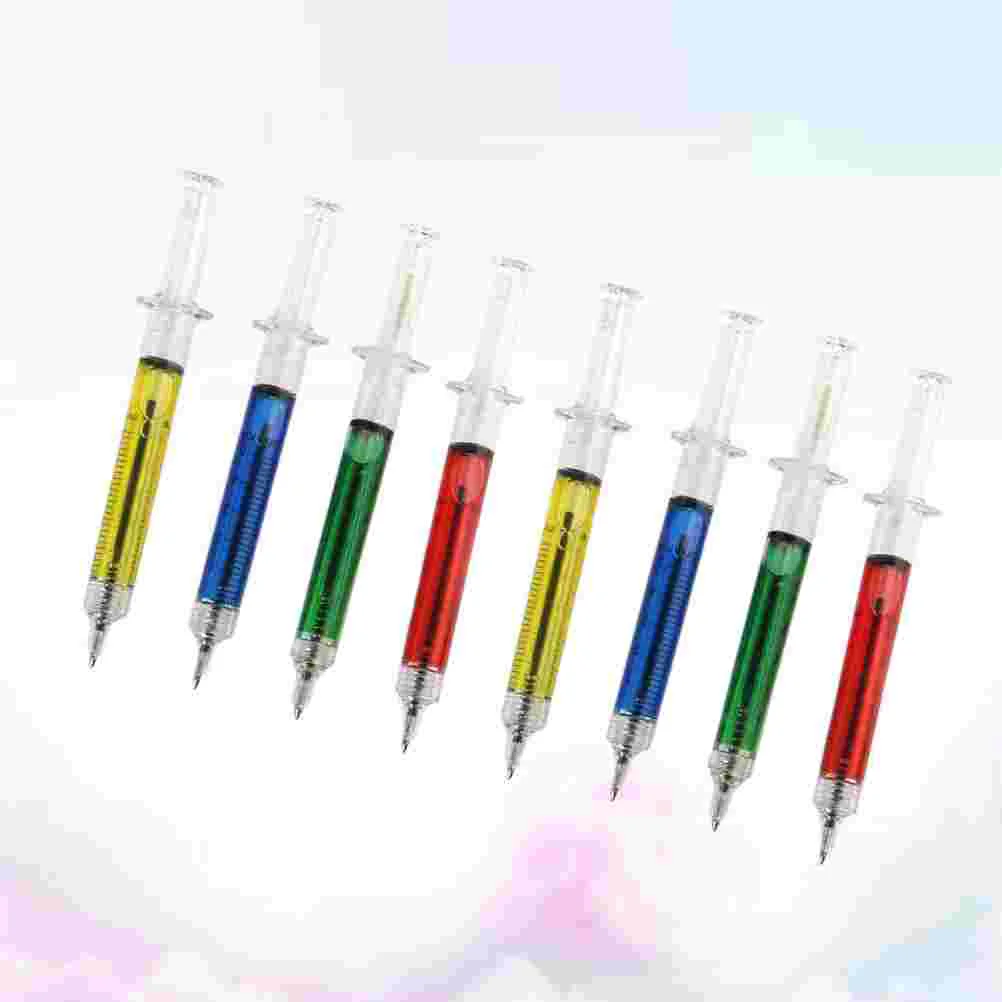 15 PCS Funny Ball Point Pen Stationery Needle Tube Ball-point Creative Ballpoint Pens