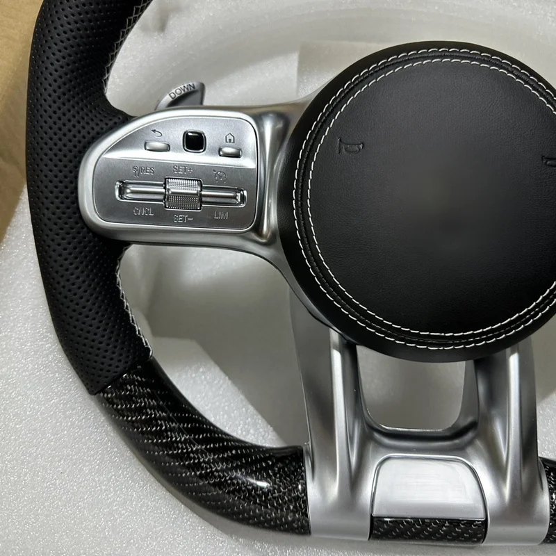 For Mercedes‑Benz G Class G500 G350 Steering Wheel Horn Cover G63 Carbon Fiber Non‑Destructive Modified Horn Shell