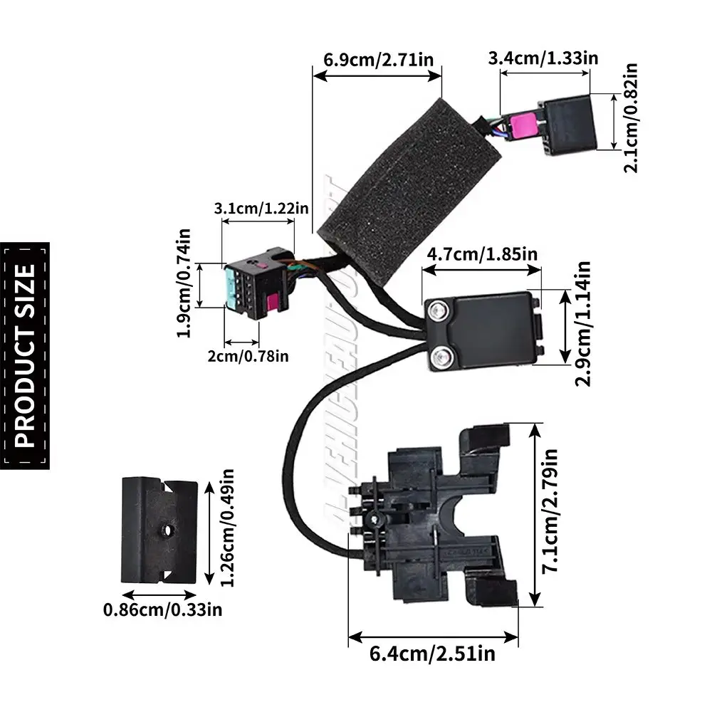 New 5Q0713128A for VW Golf A7 Beetle Mk2 Skoda Octavia Mk3 Automatic Gear Selector Shifter Micro Switch 9 Pins Car Accessories