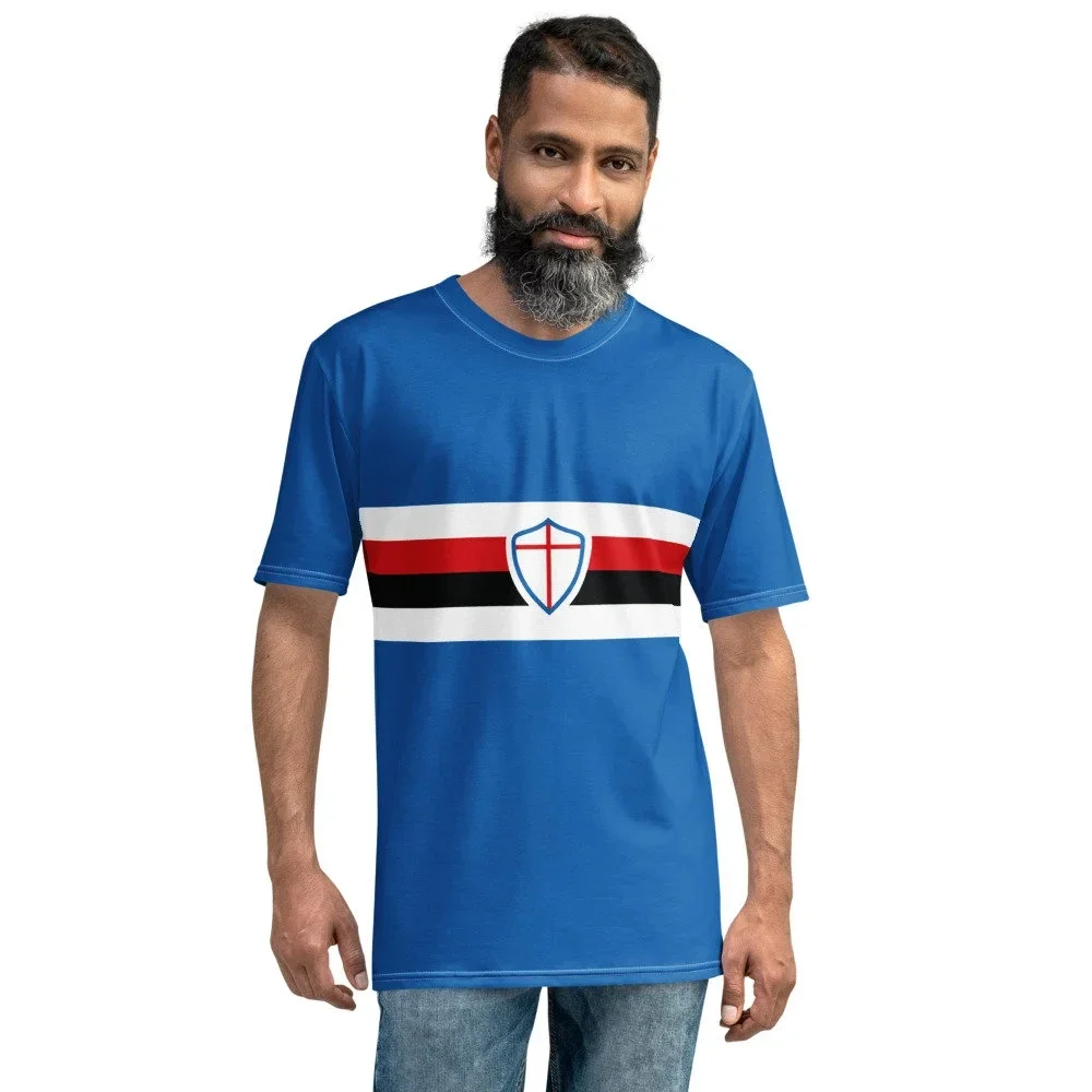 

Summer Men‘s Sampdoria 1986 Home Graphic Tee Adult Kids Breathable Quick-Drying Tees Unisex Sport Leisure Motorcycle Top