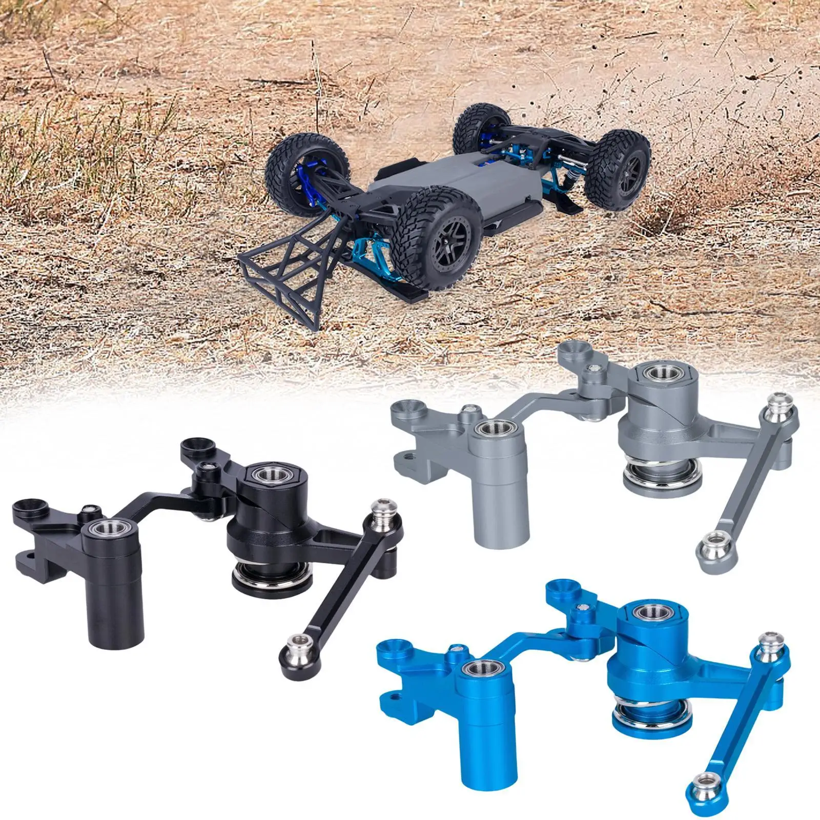 

RC Steering Assembly Assembly Steering Kits for 1:10 RC Trucks Hobby Car