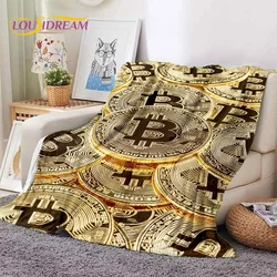 Bitcoin Virtual Currency NFT Soft Flannel Blanket for Beds Bedroom Sofa Picnic,Throw Blanket for Cover Outdoor Leisure Nap Gift