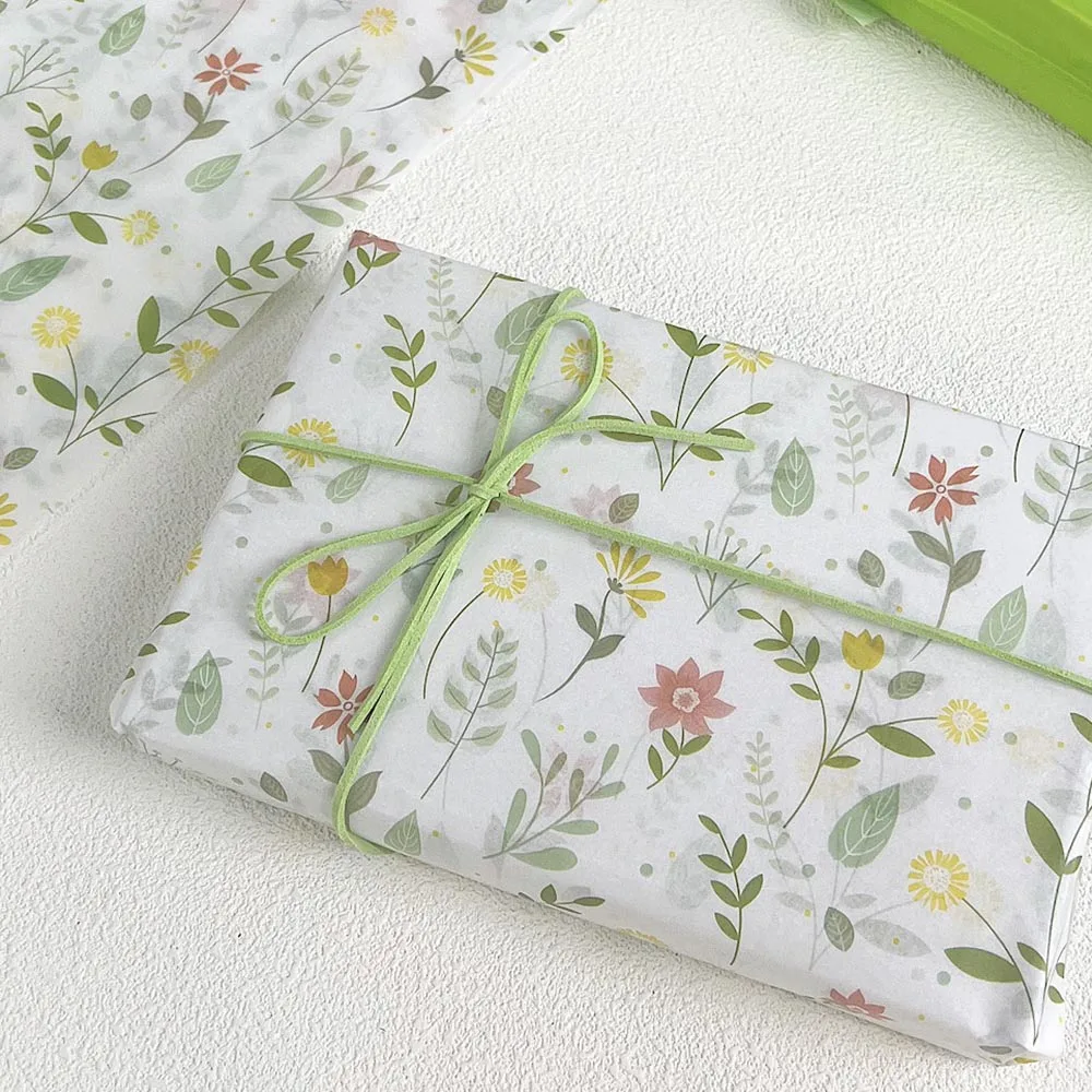 Heart Pattern Tissue Quality Gift Wrapping Paper Raspberry Pattern Paper Floral Diy Art Craft Tissue For Bridal Shower Holiday