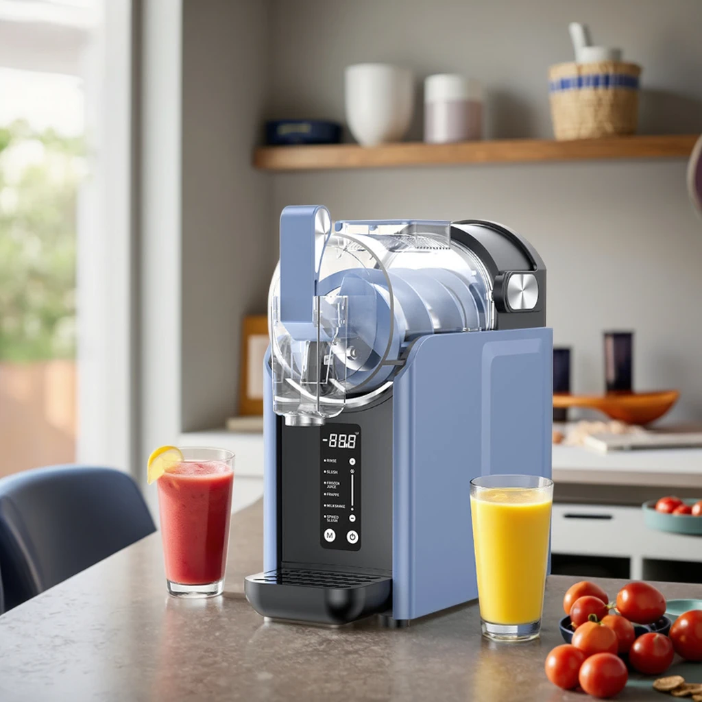 2L Electric Automatic Slush Maker for  Use for Summer Parties-Makes Cocktails and Ice Cream Features Auto-Clean
