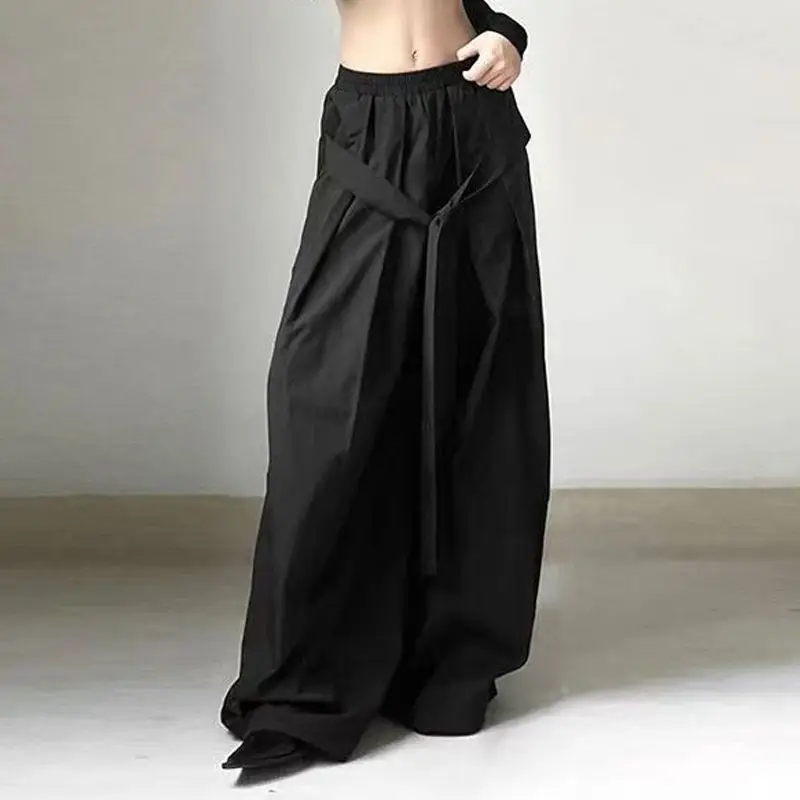 

2026 Summer Vintage A-Line Skirt Y2K Women Midi Skirt Harajuku Retro 90S Aesthetic Asymmetrical Skirts Fashion 2000S Clothes