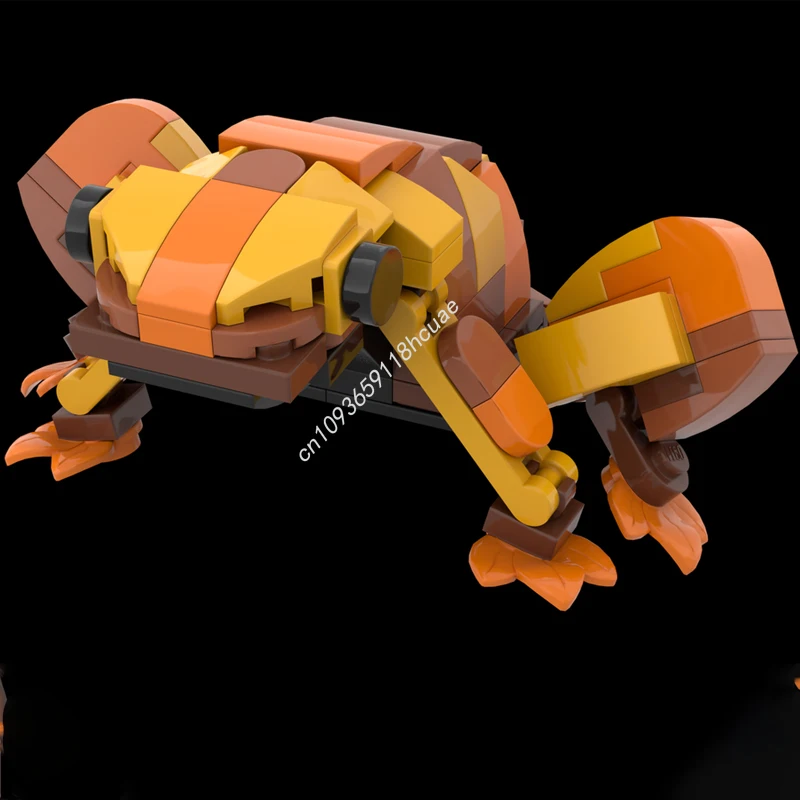 

112pcs MOC Golden Tree Frog nan Building Blocks Christmas Gift Adult Friendly DIY Assembly Kit Ideal for Creative Enthusias