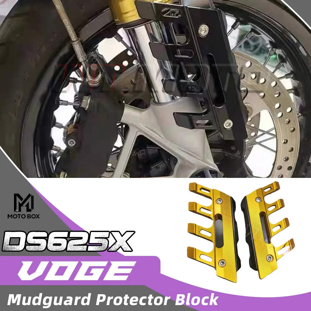 

VOGE DS625X Front Wheel Mudguard Protector Block Anti-fall Block Aluminum Alloy for DSX625 D625SX XSD625 DS525X DSX525