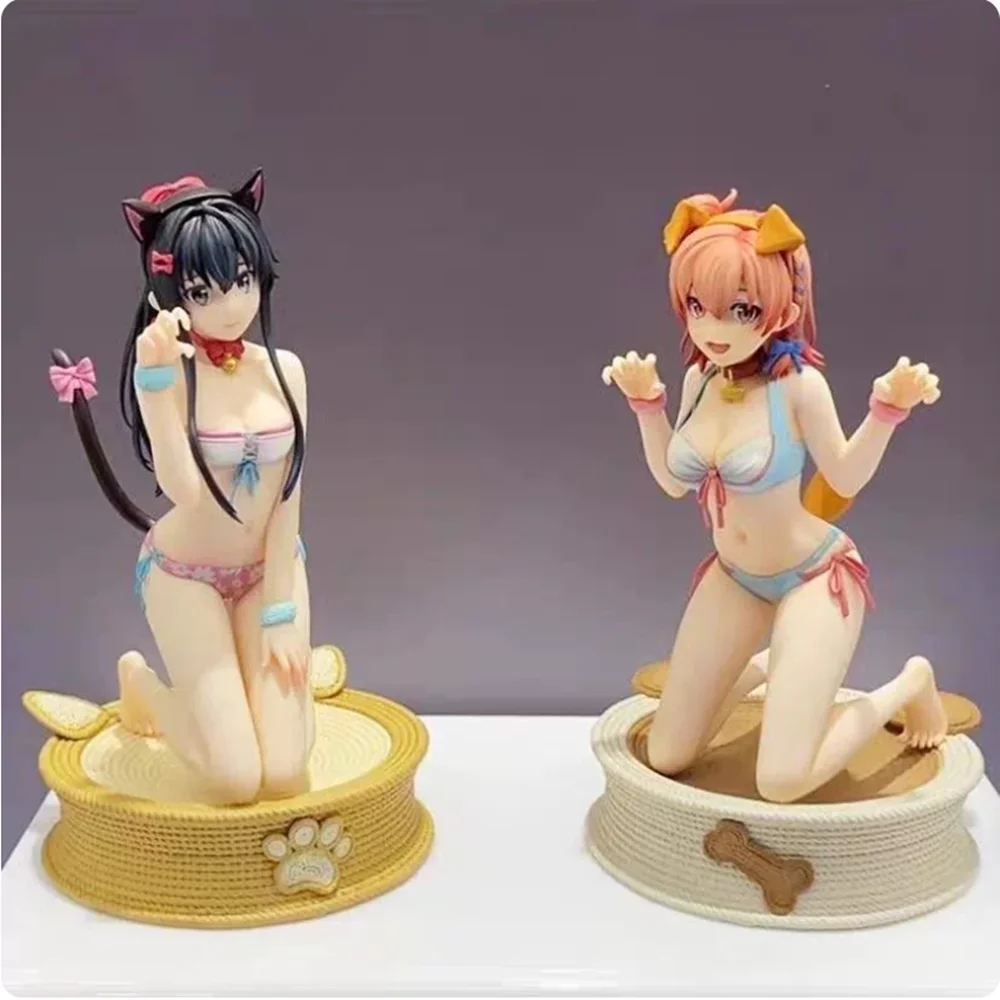 

My Teen Romantic Comedy Snafu Oregairu Yukino Yui Nekomimi Swimsuit Ver 1/7 Scale Figure Girl Statue Collectible Model Anime Fan