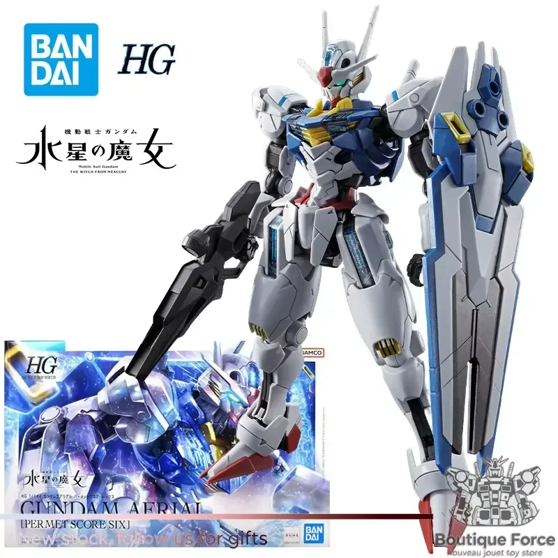 

Bandai The Witch From Mercury HG TWFM XVX-016 Gundam Aerial Action Figure Mobile Suit Gunpla Model Kit Assembly Toy