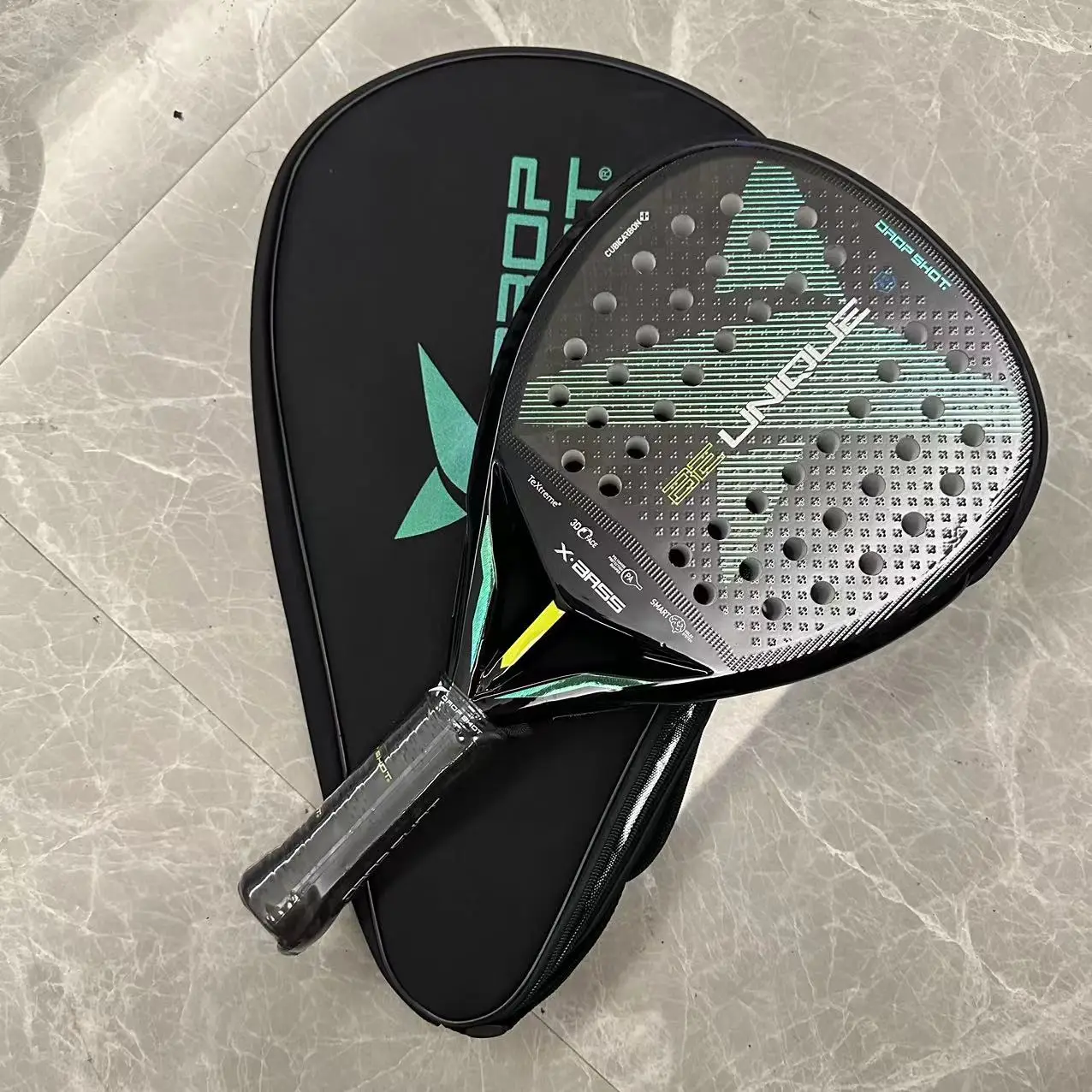 New padel Racket 3K/12k /16KCarbon Fiber Surface with Eva soft memory paddle Tennis Racquets For Men Women