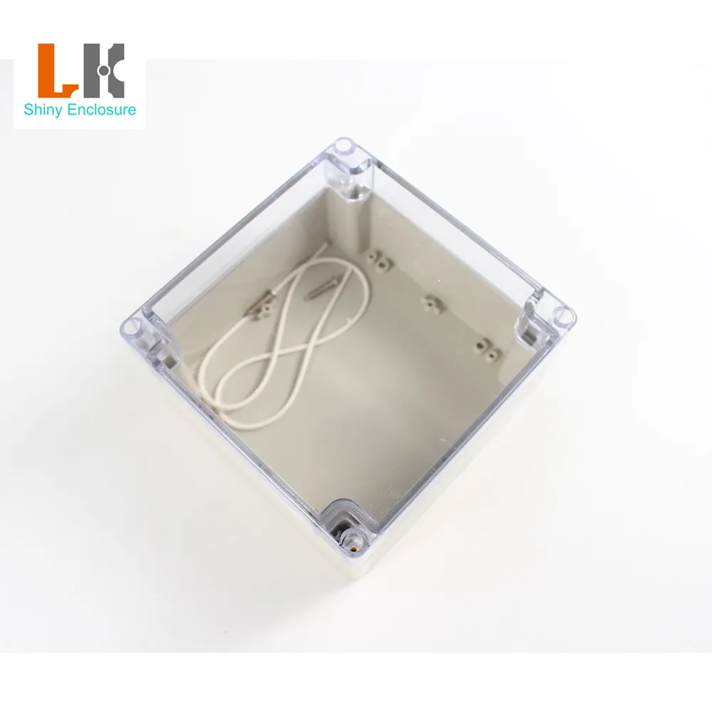 160x160x90mm LK-WP07-A2 Outdoor Transparent Clear Waterproof Junction Plastic Enclosure Box Project Instrument Case
