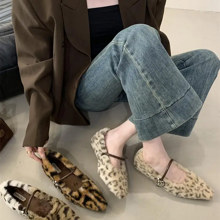 Increas Height Women Shoes Autumn Clogs Platform Casual Female Sneakers Flats Loafers Fur Fall Winter New Creepers Dress Increas