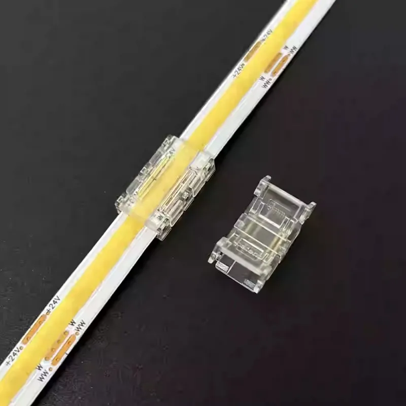 3Pin Connector for 8mm 10mm CCT Tunable COB LED Strip Light Solderless Strip to Wire Strip to StripTerminal Extension Connection