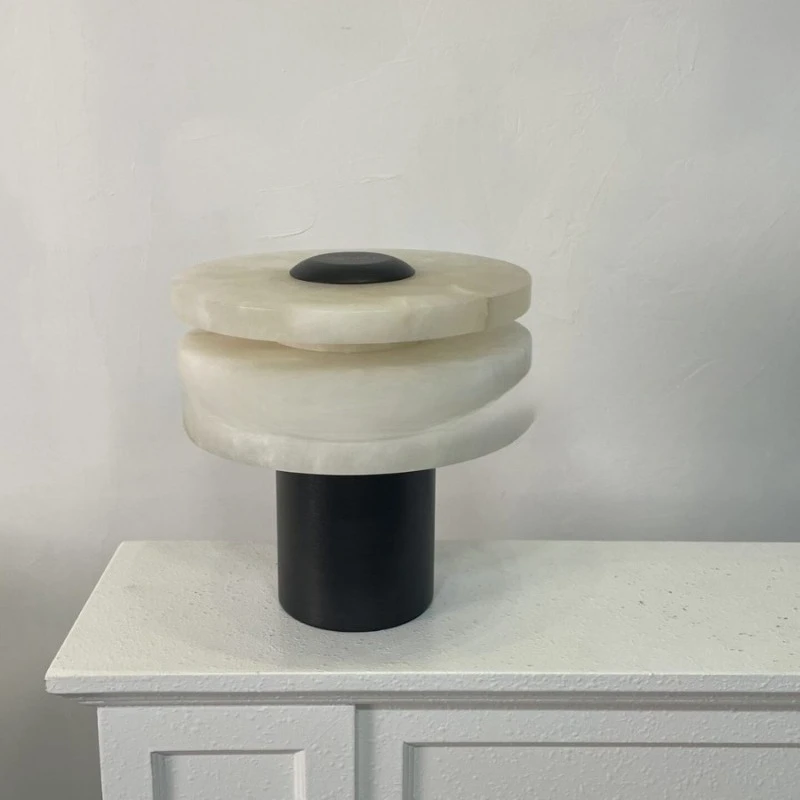 

Table lamp marble ambient light charging wireless touch adjustable light and shade desk tea room table lamp gift bedside lamp