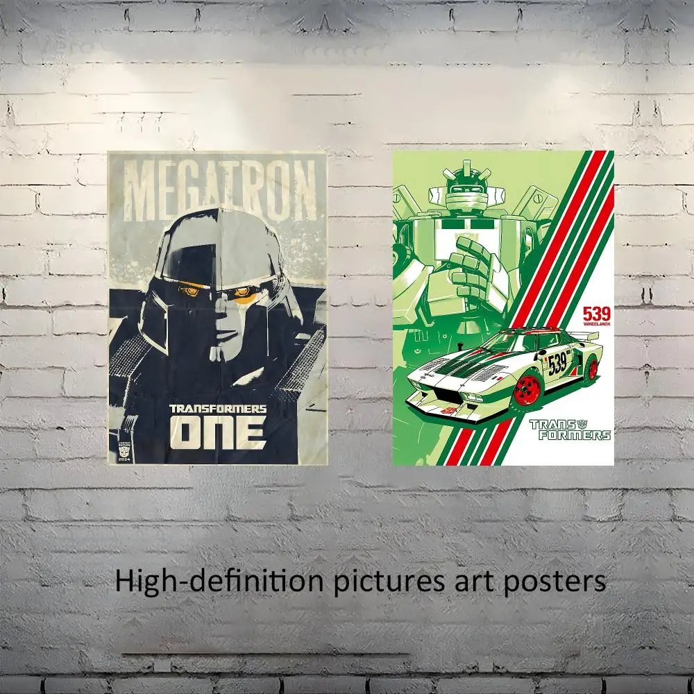T-TransformerS Movie Poster Frameless poster pp Matte adhesive paper for Living room hallway bedroom