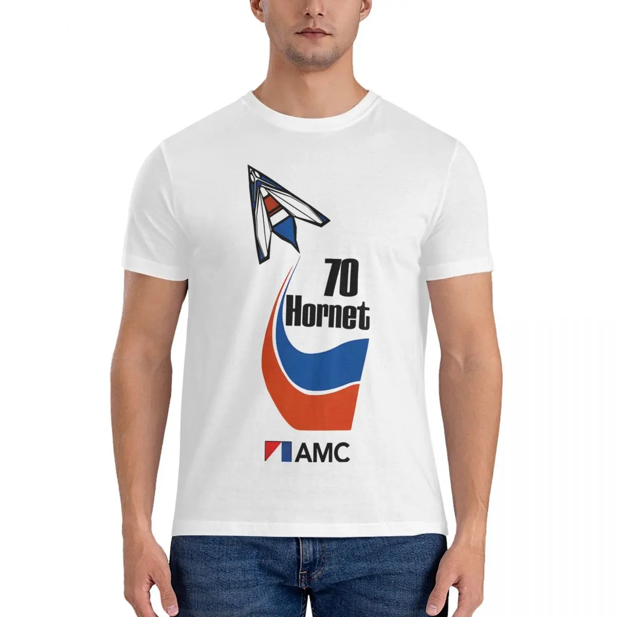 Funny Splendid T-Shirts for Men Crewneck 100% Cotton T Shirt AMC Hornet Short Sleeve Tees Graphic Clothing