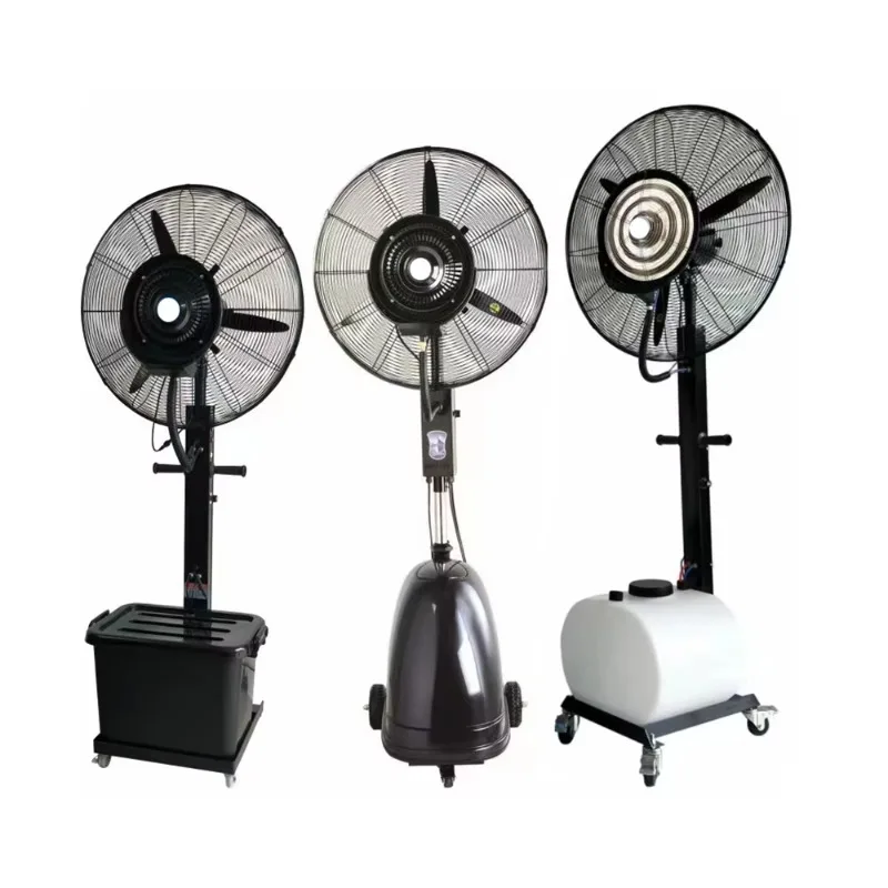 Commercial High Pressure Electric Air Cooling Stand Fan Indoor Industrial Water Spray Mist Fan For Workshop