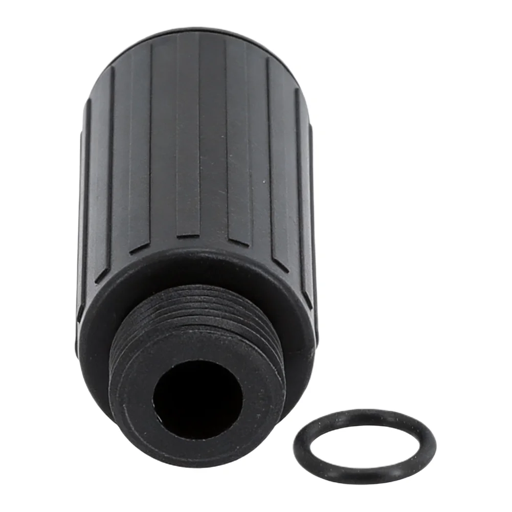 Compact Vent Cap for Air Compressor Breather Assemblies Featuring Engineering Plastic Construction and Threaded Mounting