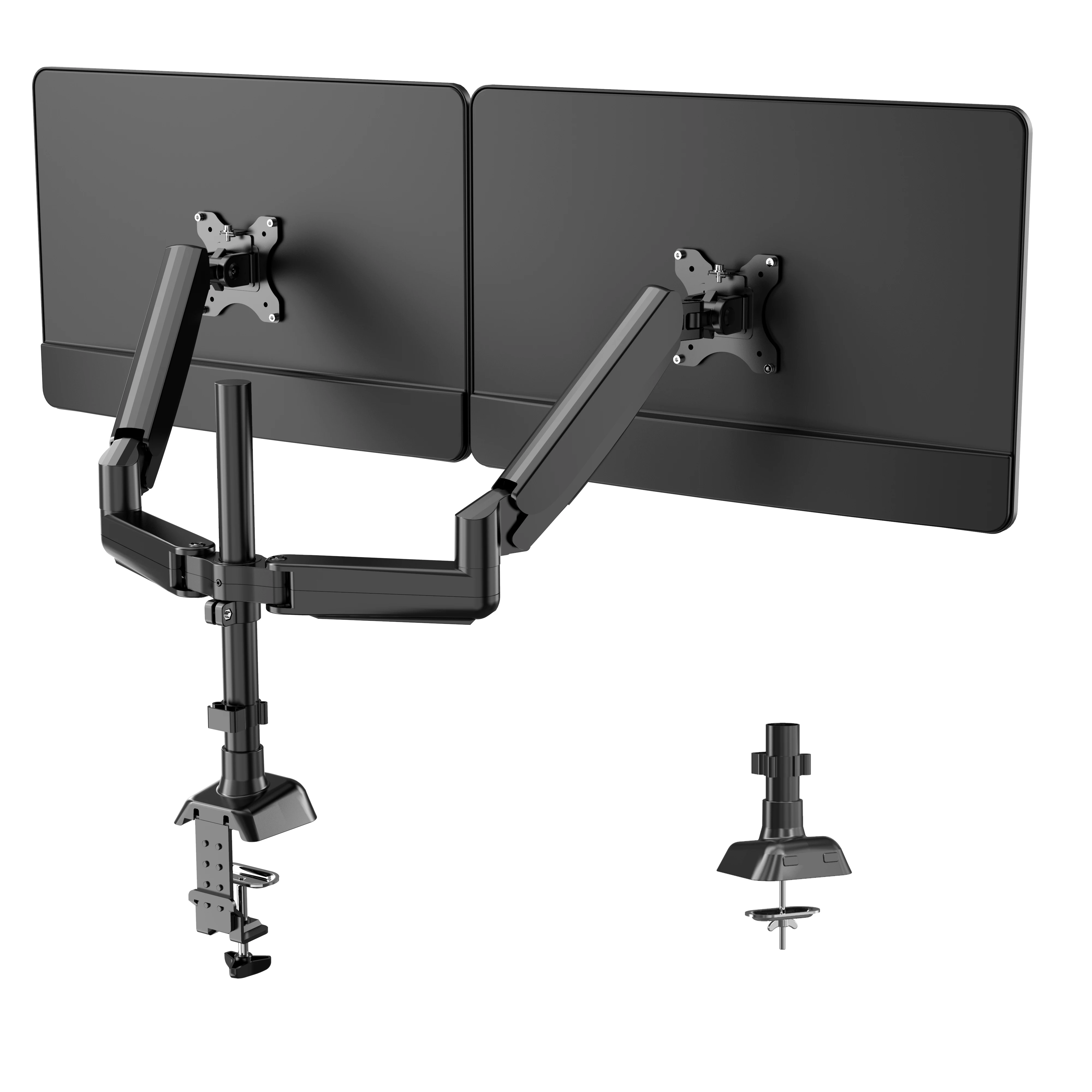 Adjustable Dual LCD VESA   monitor desk mount swivel  Bracket for home  office