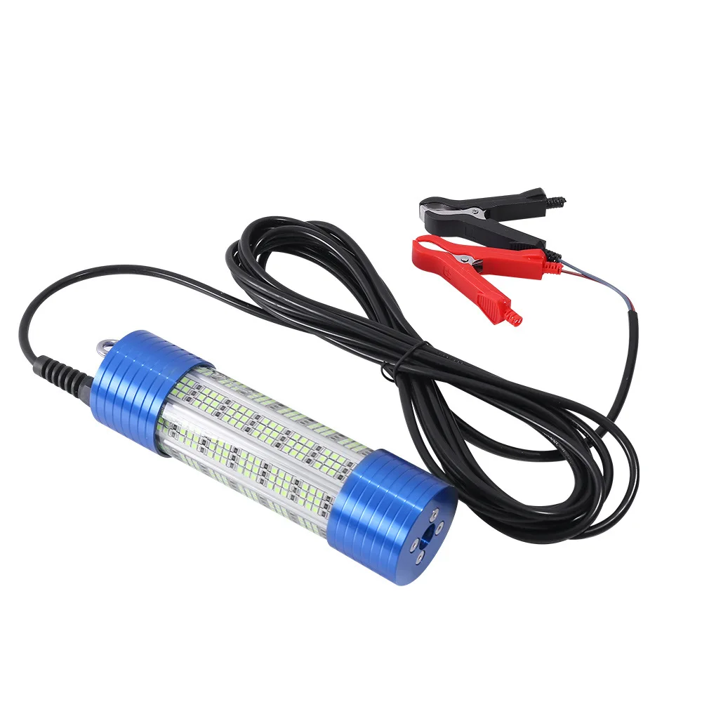 Waterproof Fishing Light Highlight 15W 12V LED Underwater Fishing Lamp Lure High Brightness Fish Finder Lamp  Fish-Attracting La
