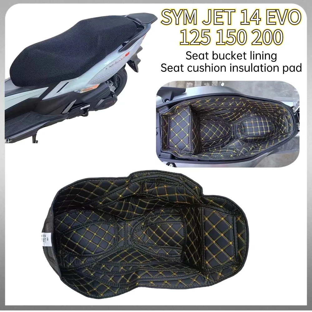 For SYM JET 14 EVO 125 150 200 Seat Cover Cushion Cover Motorcycle Breathable Cushion Insulation Seat Cushion Seat Bucket Liner