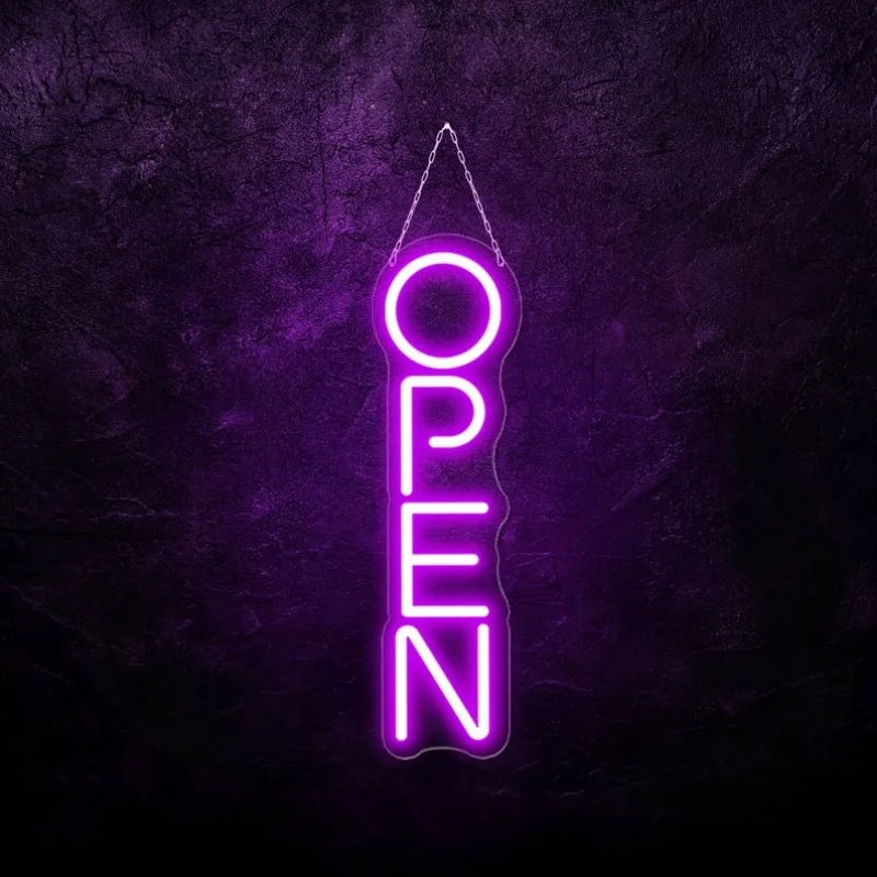 Open Neon Sign LED Night Light USB Powered Business Signboard for Salon Store Shop Coffee Bar Store Wall Decor Neon LED Signs