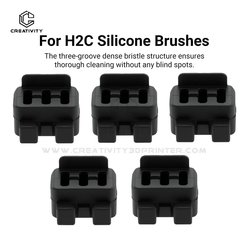 H2D Cleaning Silicone Brush for Bamboo Lab H2D/H2C/P2S/X2D High Quality Nozzle Cleaning Tool for H2D P2S X2D Hotend Nozzle Wiper