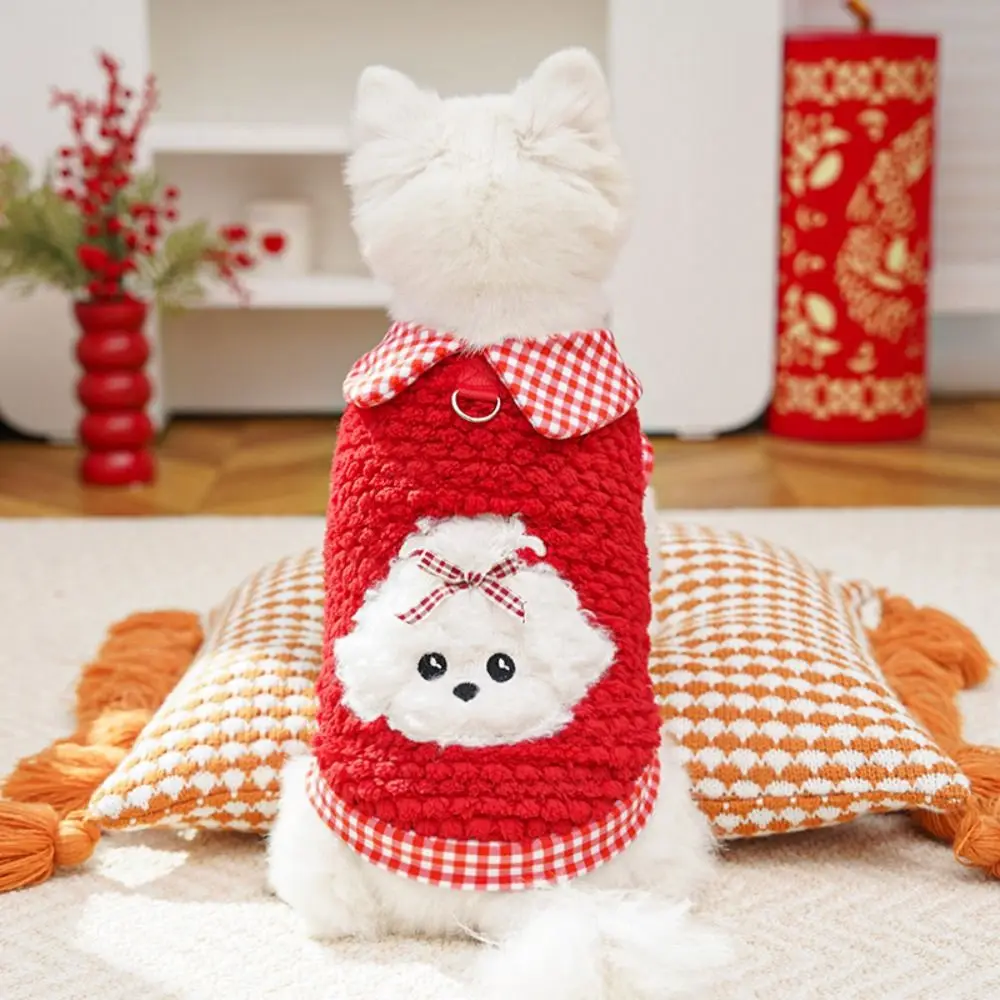 

Traceable Design Windproof Winter Dog Clothes Warm Thick Cartoon Pattern Dog Jacket Comfortable Pet Coat for Autumn Winter