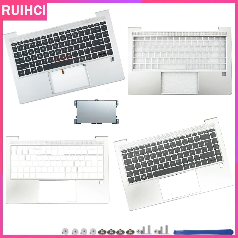 

for Probook 440 G8 440 G9 445R Zhan66 14 G4 G5 X8Q New US Spanish Keyboard Laptop Palmrest Upper Cover Backlight