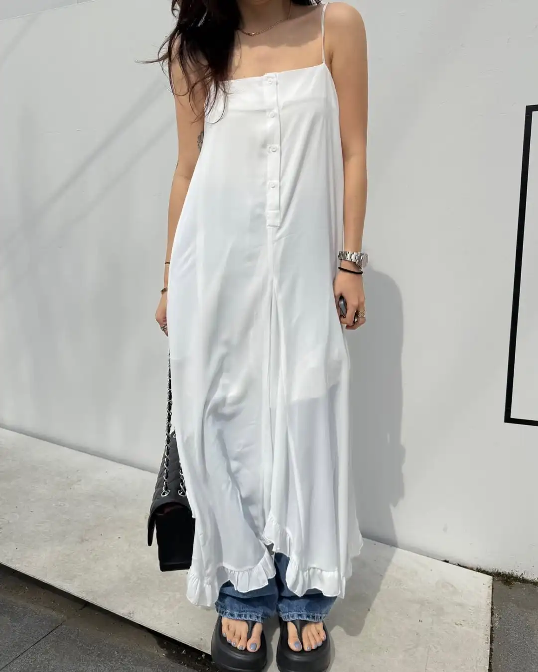 

Women Summer Strapless Elegant Long Dress 2025 Irregular White Long Midi Holiday Dresses Female Clothes (JJ1085