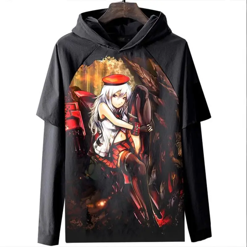 New God Eater Long Sleeve T-Shirt Digital Printing Casual Comfortable Breathable Unisex Sweatshirt Cultural Cartoon Anime Design