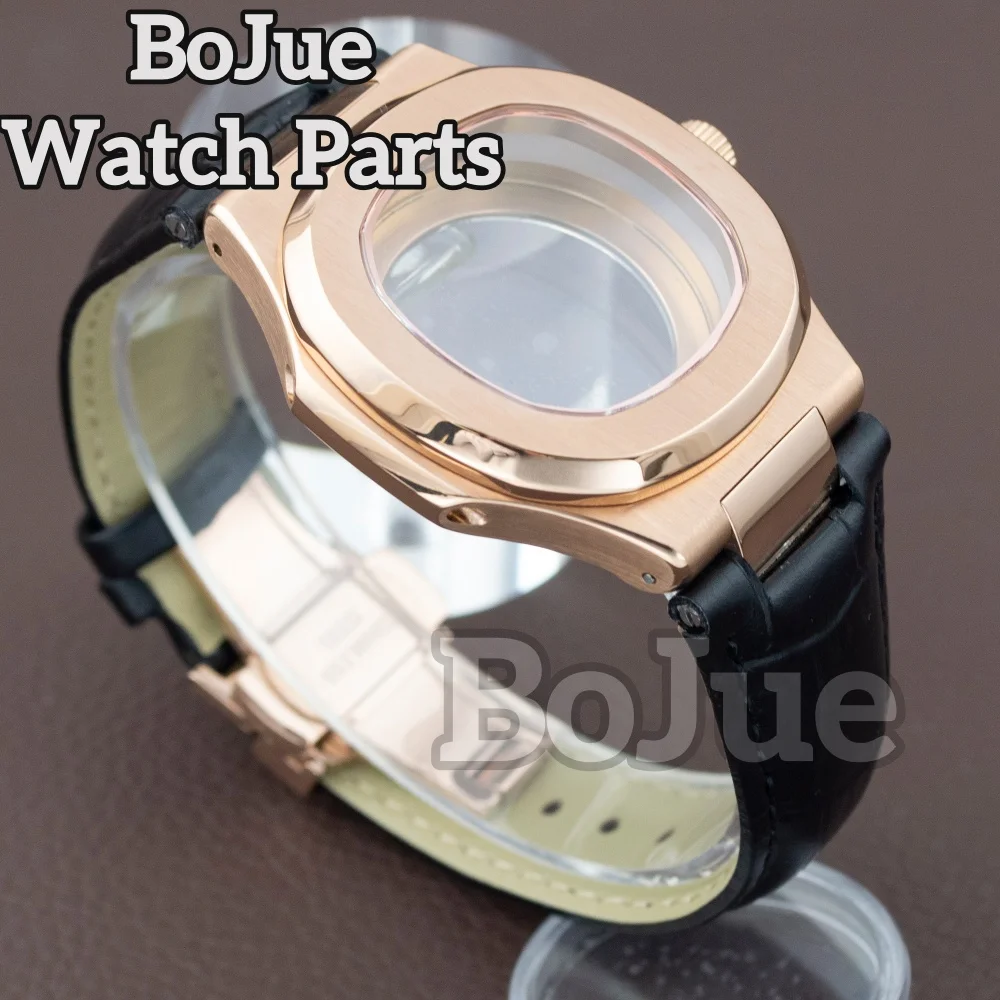 

Корпус из нержавеющей стали 41 мм, циферблат, ремешок из натуральной кожи, сапфировое стекло для автоматических механизмов NH35, NH36, NH38, корпус Nautilus