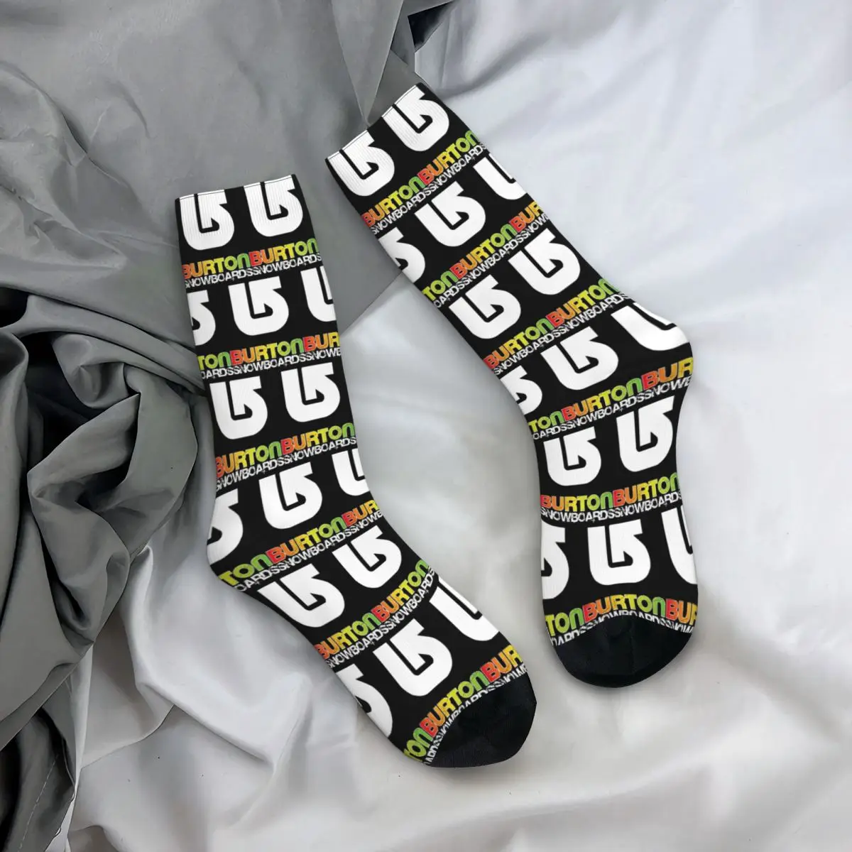 

All Seasons Crew Stockings Burton Snowboard Sportive Socks Funny Long Socks Accessories for Men Women Christmas Gifts