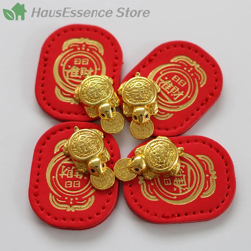 ※Fengshui Lucky Turtle Wallet Charm Money-biting TurtleDecorations Decor With 