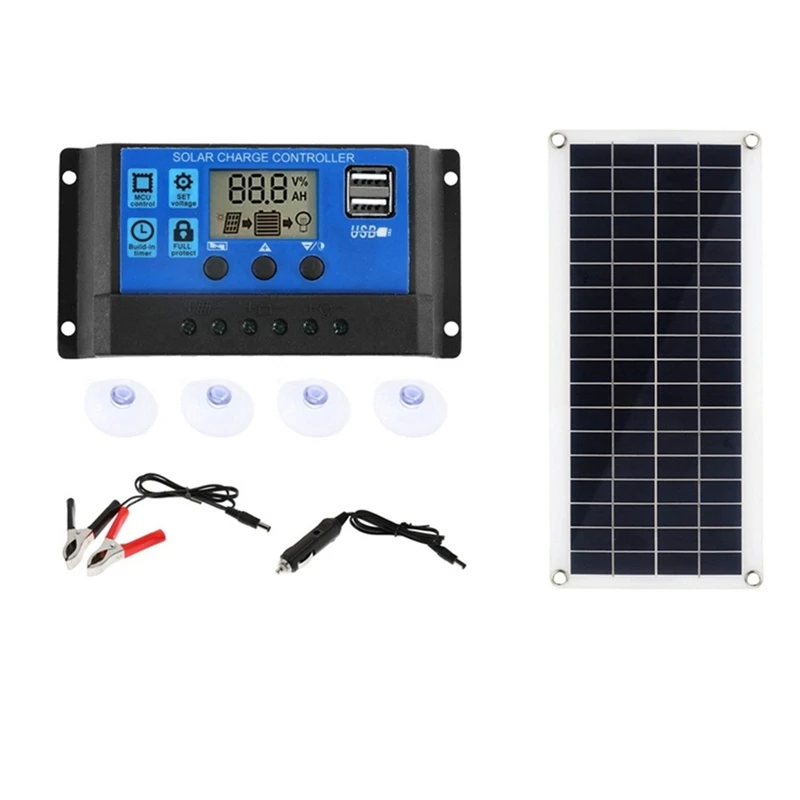 15W Solar Panel 12-18V Solar Cell Solar Panel For Phone RV Car MP3 PAD Charger Outdoor Battery Supply