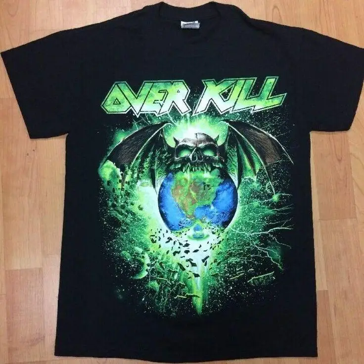 Overkill Metal Rock Thrash Band Men Concert T-Shirt in 2022 MIT1222