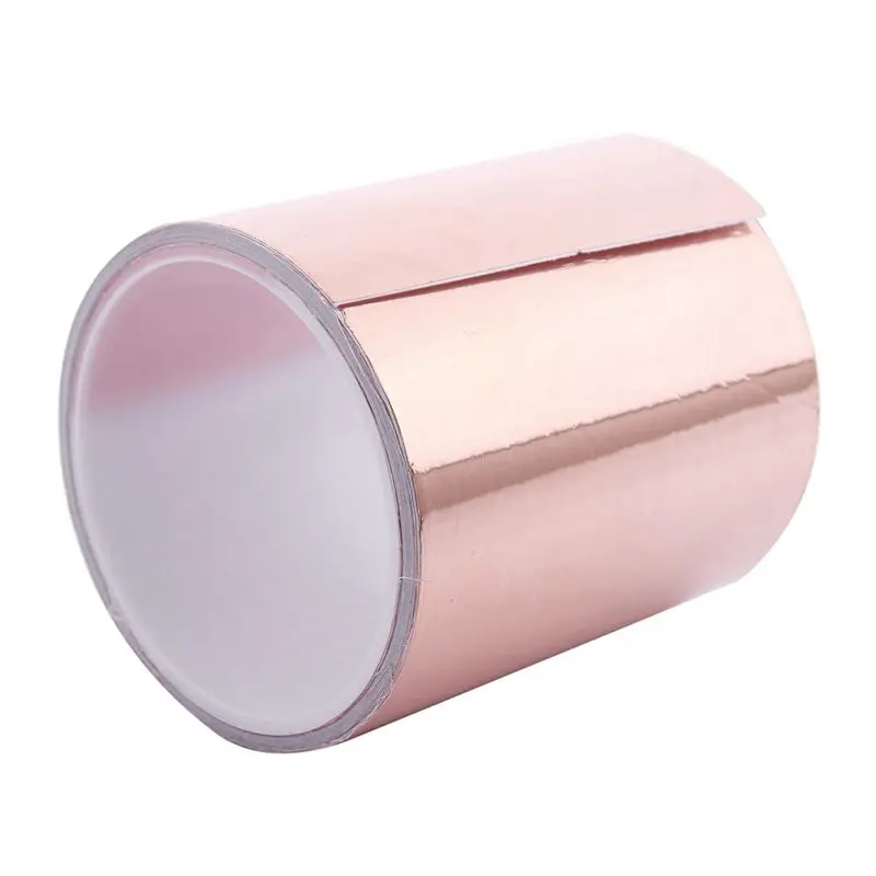 A99I-3Pcs 100Mmx5m Pure Copper Roll EMI Conductive Guitar Shielding Ribbon