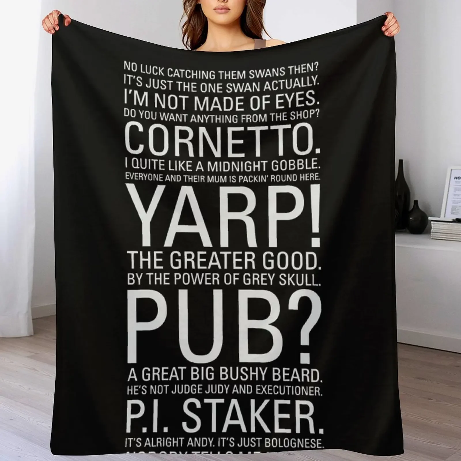 

Hot Fuzz Quotes Essential Throw Blanket for sofa Soft Big Beach for babies Blankets