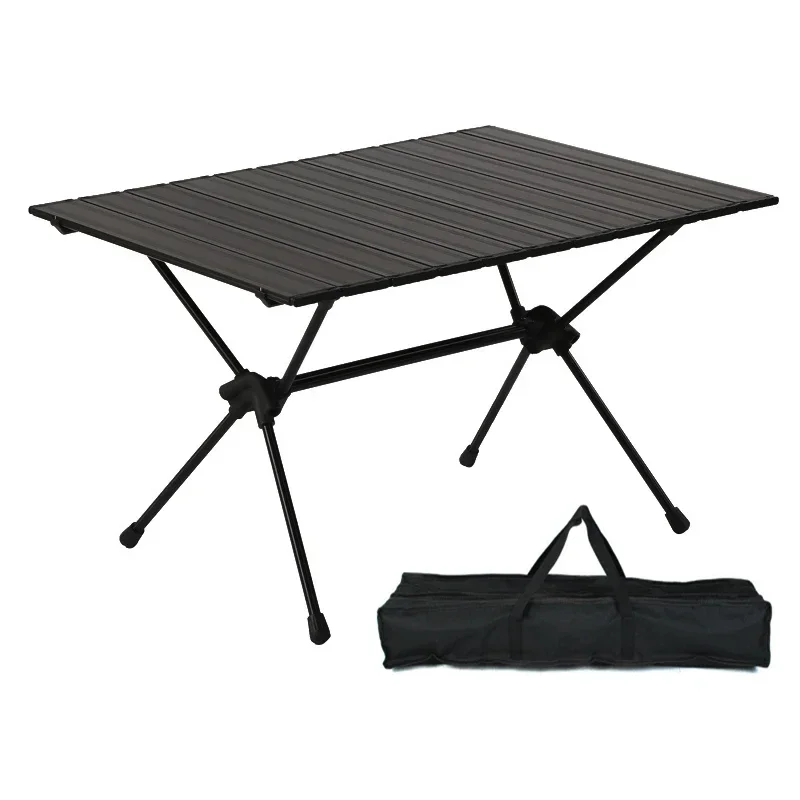 75cm Folding Table Split Leg Adjustment Outdoor Camping Egg Roll Table Portable Aluminum Alloy Table Large Load-bearing