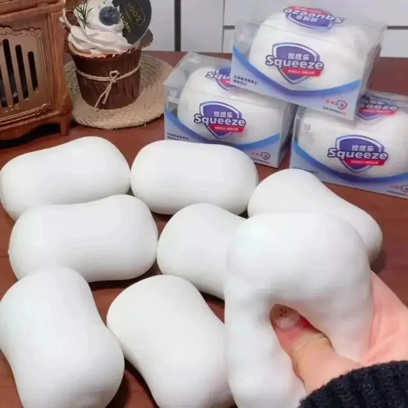 Crunchy Soap Ball Squishy Stress Ball Filled Soft Squeeze Fidget Toy Anti-Stress Anxiety Relief Hand Decompression Adults Kids