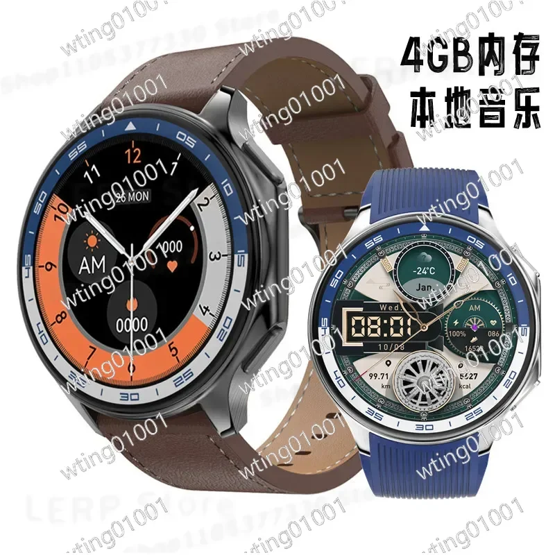 for DT WATCH X Smartwatch 1.43 Inch AMOLED Display 4GB Local Music Storage Sports Fitness Tracker Wearable Device
