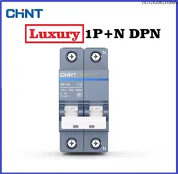 Luxury MCB CHINT NB3 1P+N AC 230V Circuit Breaker DIN Rail Mounting Miniature DPN DZ267 Air Switch NB3-63 6000A 6KA 2 Positions